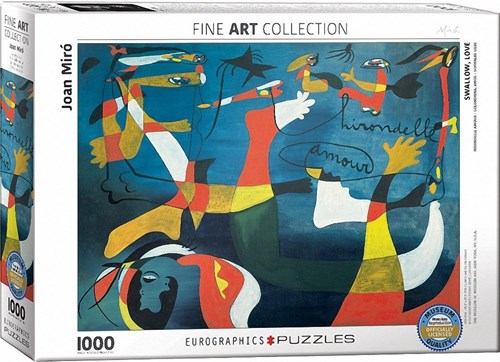 Eurographics puzzle Joan Miro - Hirondelle Amour - 1000 Teile-2