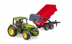 Bruder John Deere 6920 Traktor Spielzeug mit Kippanhänger