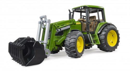 Bruder John Deere Traktor Spielzeug mit Frontlader - Maßstab 1:16