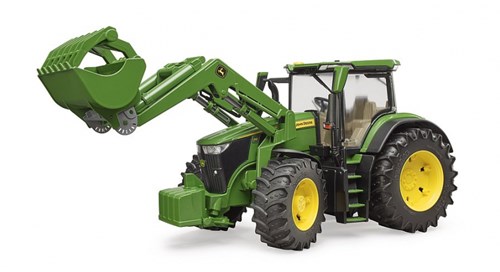 Bruder John Deere Traktor 7R 350 mit Frontlader Spielzeug Bauernhof-2