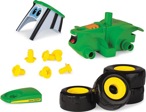 Tomy - Bauspielzeug Johnny Traktor mit Bohrmaschine, Licht & Sound-3