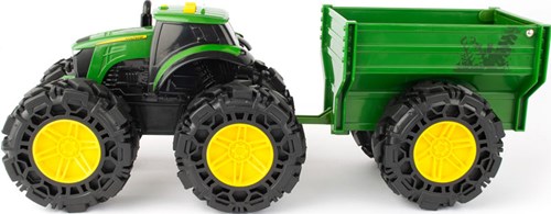 Britains Traktor Spielzeug John Deere mit Licht und Sound und Anhänger