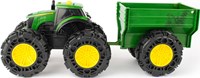 Britains Traktor Spielzeug John Deere mit Licht und Sound und Anhänger