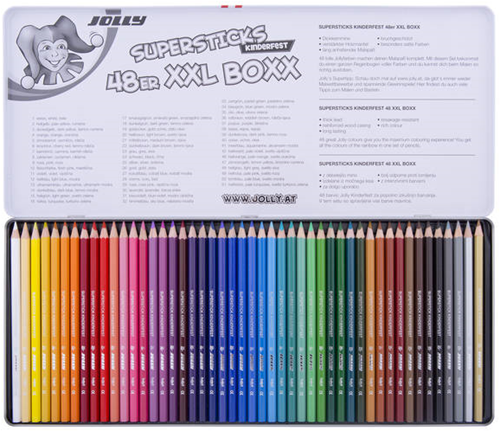 Jolly Jolly Supersticks Classic Buntstifte XXL Boxx 48 Stück