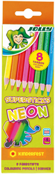 Jolly Jolly Supersticks Buntstifte Neon 8 Stück