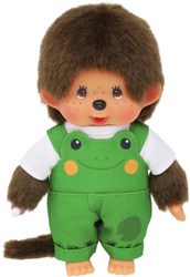 Monchhichi Jongen tuinbroek kikker (20cm)