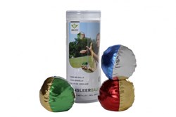 Longfield Games Jonglierbälle metallic 2,5 Zoll Set in Röhre