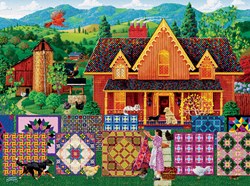 SunsOut Puzzle Jigsaw Joseph Burgess Morning Day Quilt 1000 Teile