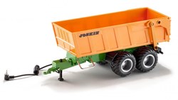 SIKU 6780, Tandem-Achs-Anhänger, 1:32, Fernsteuerbar, Für SIKU CONTROL Fahrzeuge mit Anhängerkupplung, Metall/Kunststoff, Orange