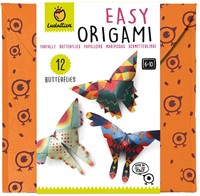 Ludattica Origami Spielzeug - Schmetterlinge Bastelset Papier Filz 12 Stück-3
