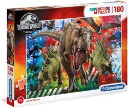 Clementoni Puzzle Jurassic World - 180 Teile - Kinderpuzzle Dinosaurier