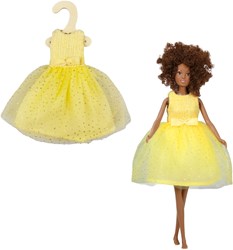 Heless Modepuppen Kleid Sunshine Bouclé Tüll 29 cm Puppenkleidung