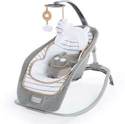 Ingenuity Baby Schaukelstuhl Bella Teddy mit Musik und Vibration grau