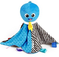 Baby Einstein Plüsch Oktopus Spielzeug - sensorisches Musikspielzeug blau