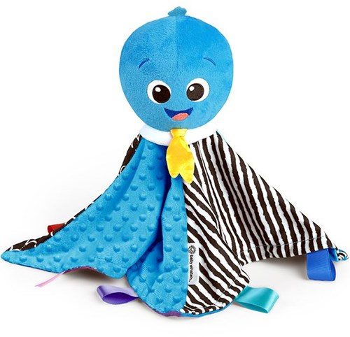 Baby Einstein Plüsch Oktopus Spielzeug - sensorisches Musikspielzeug blau