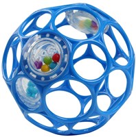 Oball Baby Rassel Ball - Blau - Flexibel und leicht zu greifen
