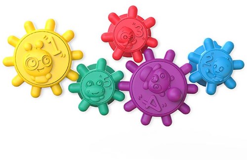 Baby Einstein Spielzeug Gears of Discovery Saugfuß Zahnräder Multicolor