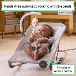 Ingenuity Babywippe InMotion Automatic Rocker grau mit Musik