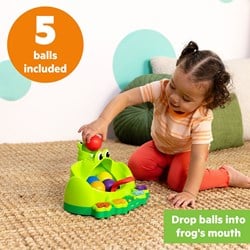 Bright Starts interaktives Frosch-Spielzeug - Ballspielset - buntes Babyspielzeug