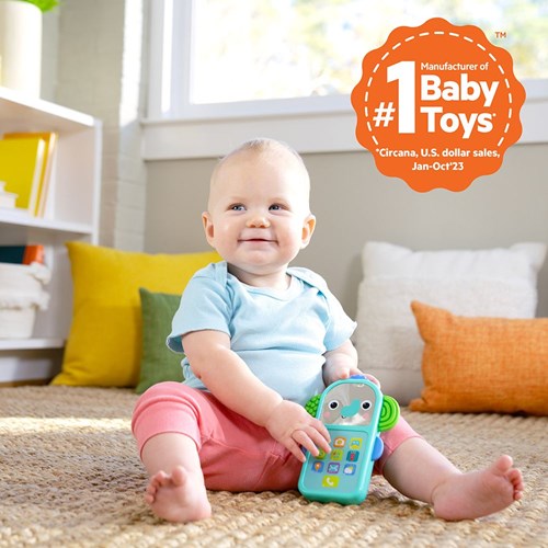 Bright Starts Baby Telefon Elephone - interaktives Spielzeug ab 6 Monaten-3
