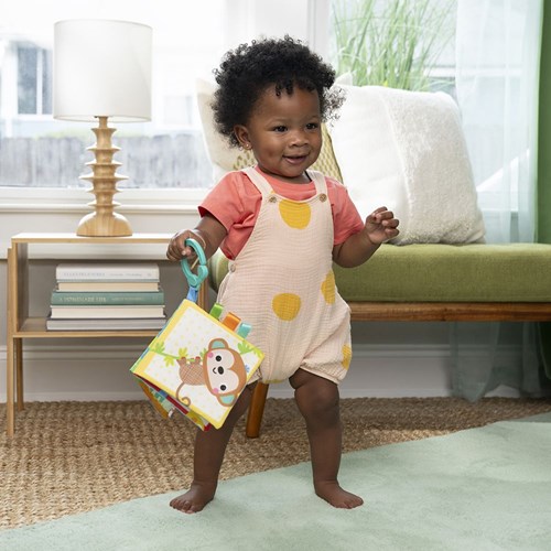 Bright Starts Babybuch Safari - weiches Spielzeug für unterwegs