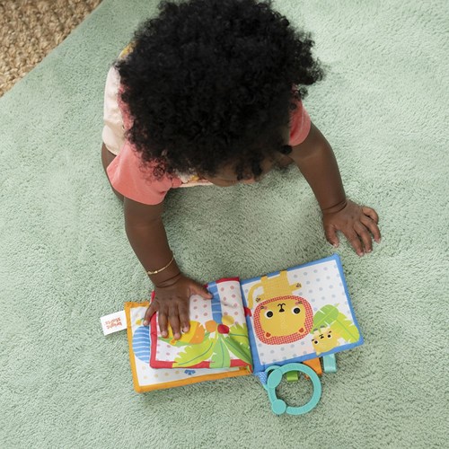 Bright Starts Babybuch Safari - weiches Spielzeug für unterwegs-3
