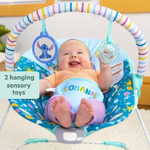 Bright Starts Babywippe Stitch Ohana Paradise - vibrierender Komfort