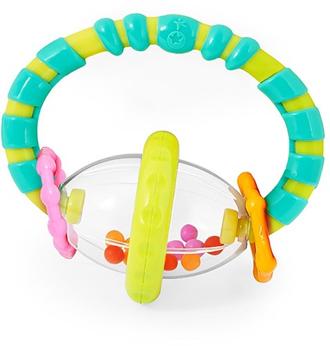 Bright Starts Rassel und Beißspielzeug blau für Babys-2