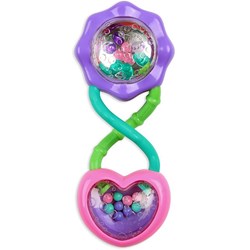 Bright Starts Babyrassel Spielzeug Barbell rosa multi