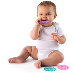 Bright Starts Beißspielzeug Pastell - Chill & Teethe Baby Beißring