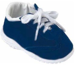 Käthe Kruse Puppenschuhe blau Schnürschuhe 39-41cm Puppen Mode Accessoire