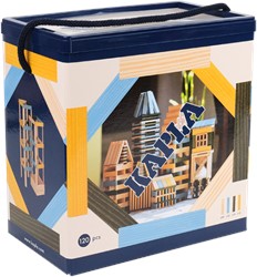 Kapla Kapla - 120 BOX blue, yellow, green : 90 natural + 30 coloured planks