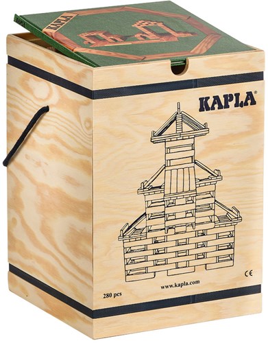 Kapla Kapla - 280 CHEST : 280 natural planks + 1 green book