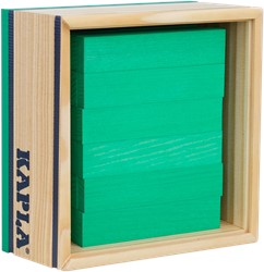 Kapla Kapla - 40 SQUARES - Colored planks light green