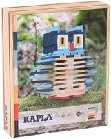 Kapla Bauset Holzplättchen Eule Koffer 120 Stück Spielzeug
