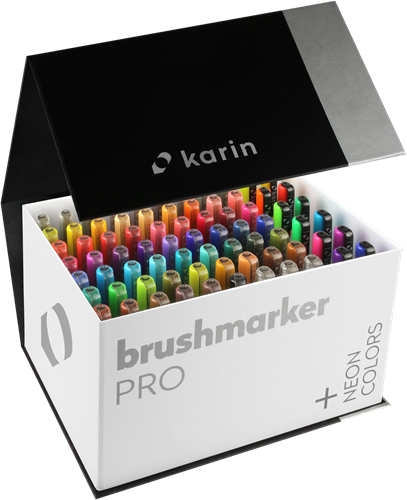 Karin Karin Brushmarker Pro Mega Box Plus 72 Stück