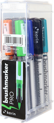 Karin brushmarker set basic 12 Farben - Brushpens für Aquarell