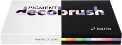 Karin Brushmarker Pigment Set Pastell 12 Stück Acrylmarker
