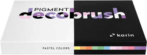 Karin Brushmarker Pigment Set Pastell 12 Stück Acrylmarker