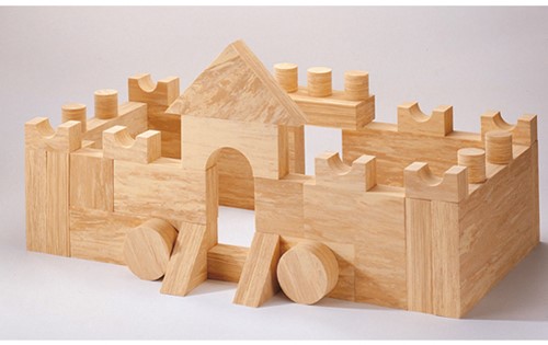 Eduplay Holzbausteine Bauset - 68 Stück - pädagogisches Spielzeug