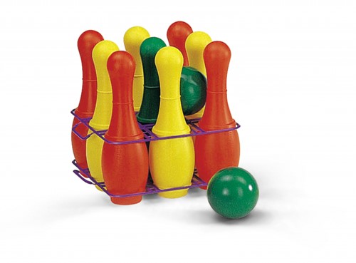 Kegelspel 11-delig Met 9 Pylonnen En 2 Ballen