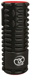 Fitness-Mad Schaumstoffrolle schwarz Massage 30,5cm Muskelregeneration Triggerpunkt