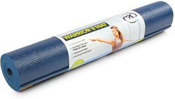 Fitness-Mad Yogamatte Warrior II 4mm dunkelblau 183x61cm rutschfest