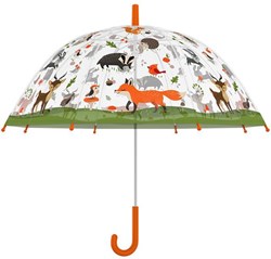 Esschert Design Kinderregenschirm Waldtiere Regenaccessoire fröhlich