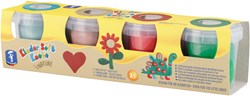 Feuchtmann Knete Erde Farben - weiche Kinderknete 4x150g kreativ