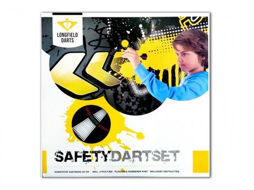 Dartsbord kinder safety incl 6 safety darts - diam 45 cm