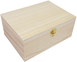 Hobbygroep Holz Aufbewahrungsbox mit Klappdeckel 23x16,9x10 cm