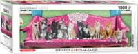 Eurographics Panoramapuzzle Kitty Cat Couch - 1000 Teile-2
