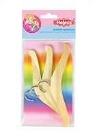 Heless Holz Kleiderbügel Puppenzubehör 3 Stück Set