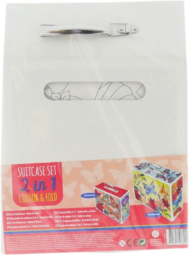 Wins Holland Koffer Malset - 2-in-1 Kofferset Schmetterling und Blumen